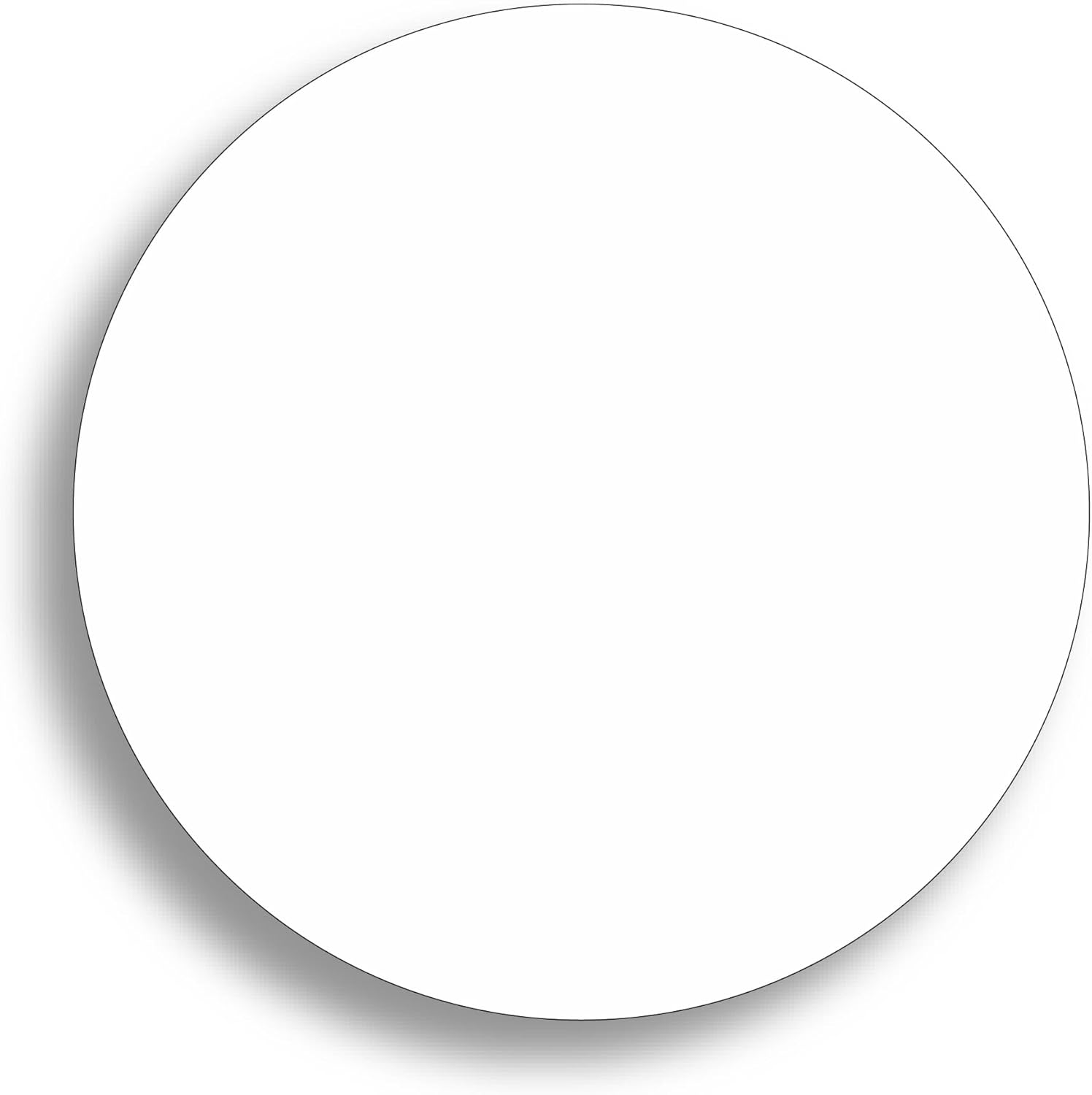 White Circle Cardstock 3 13 Inch Round 130lb 60 Pack