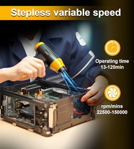 Cordless Electric Air Duster - 150000 RPM for Keyboard Cleaning
