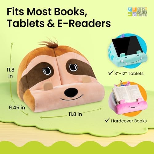 Fun iPad Stand for Kids Cuddly Book Holder and Reading Pillow