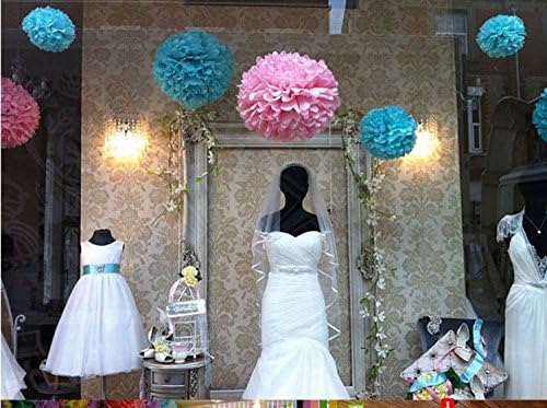 Fascola 12 Pcs Mixed Paper Lanterns and Flowers Decor Kit
