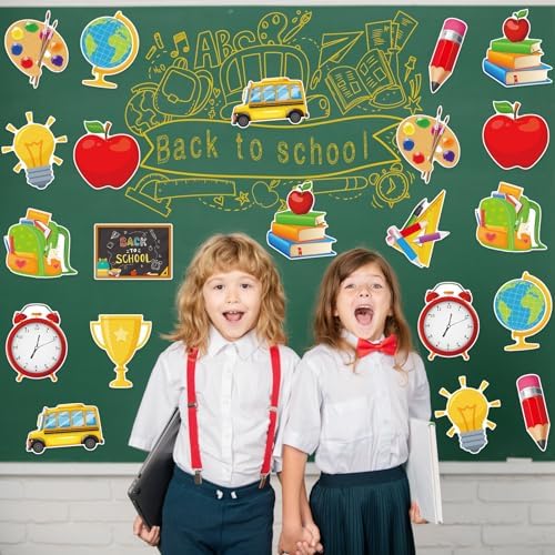 48Pcs Back to School Cutouts for Bulletin Boards