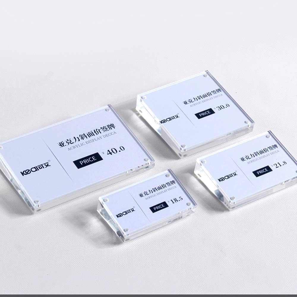 Acrylic Label Holder for Store Signs and Displays