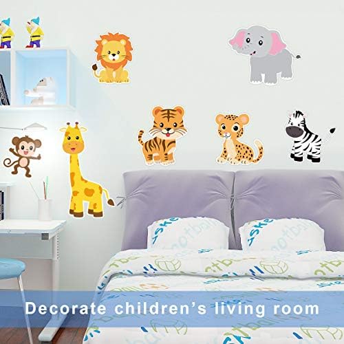 Zoo Animal Cutouts for Baby Shower Birthday Bulletin Board 21 Count