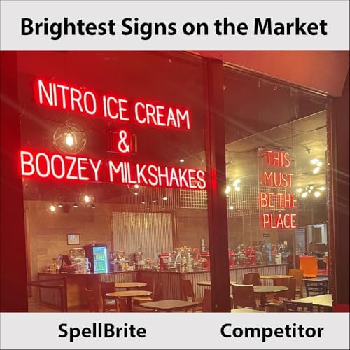 SpellBrite Photo Booth Sign for Businesses with Neon Look