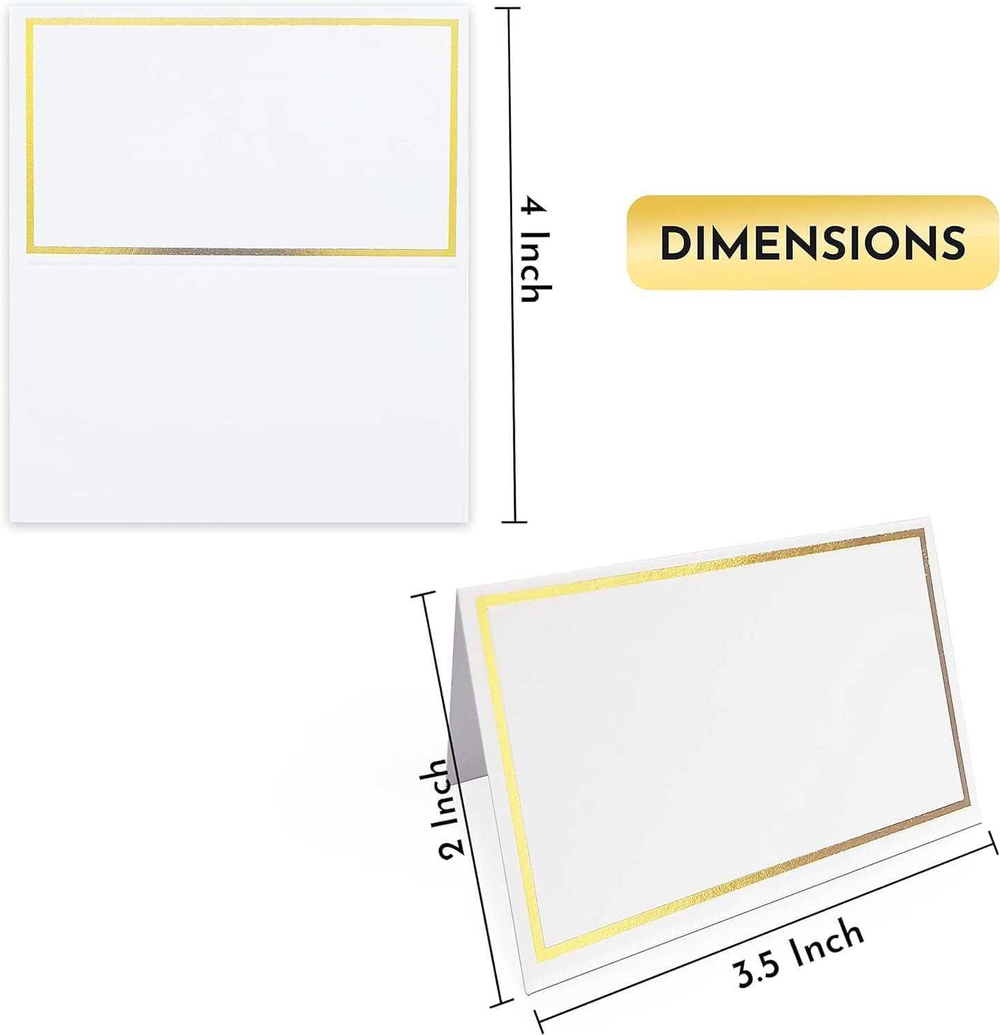 EVASTER Tent Name Place Cards Pack of 60