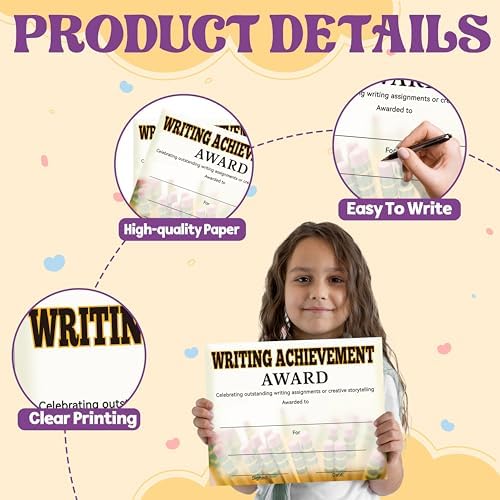 Certificate of Achievement for Kids 25 Pack