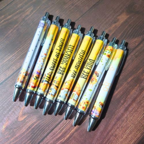 8PCS Bee Themed Ballpoint Pens Set