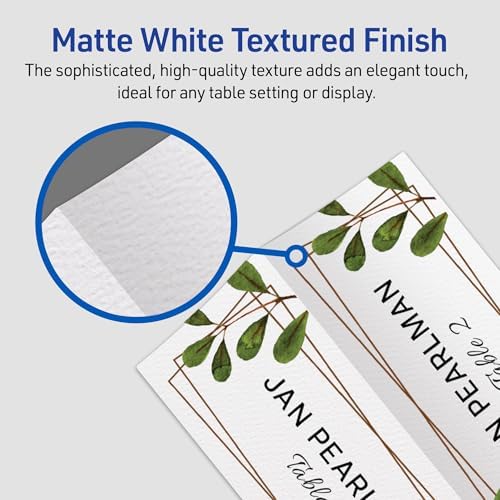 Avery 150 Blank Tent Cards with Sure Feed Technology