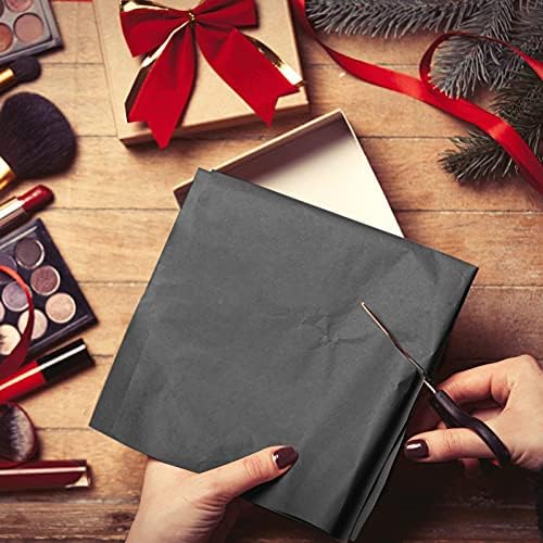 Naler Black Tissue Paper 60 Sheets 14x20 Inch for Art Crafts