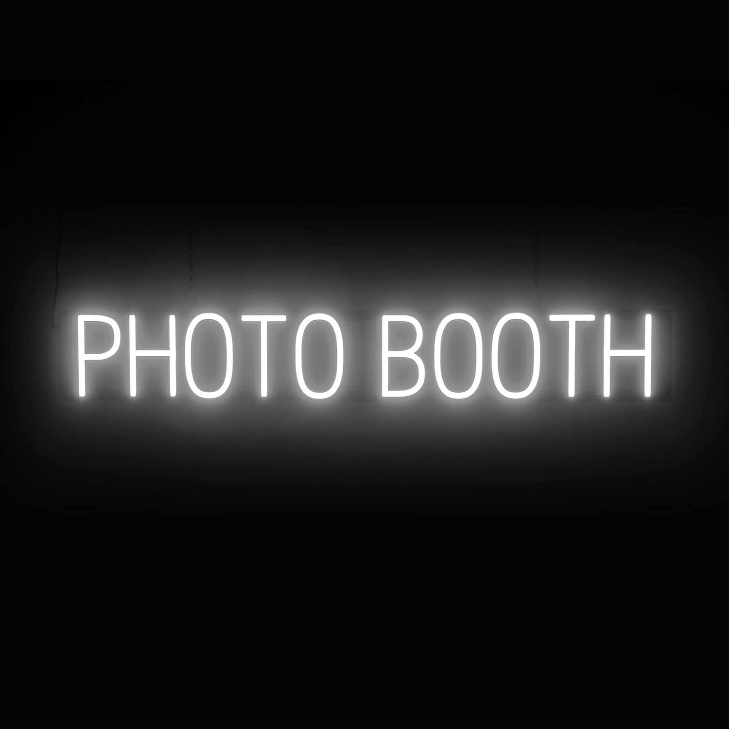 SpellBrite Photo Booth Sign for Businesses with Neon Look