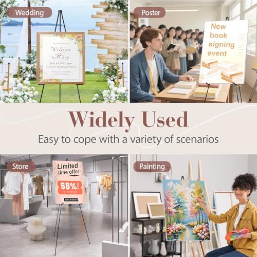 AZEAM 10 Pack 63 Inch Adjustable Easel Stand