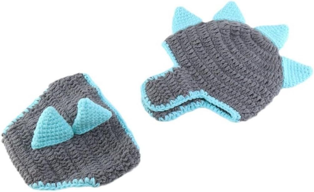 Newborn Photography Props Cute Dinosaur Hat and Diaper Cove