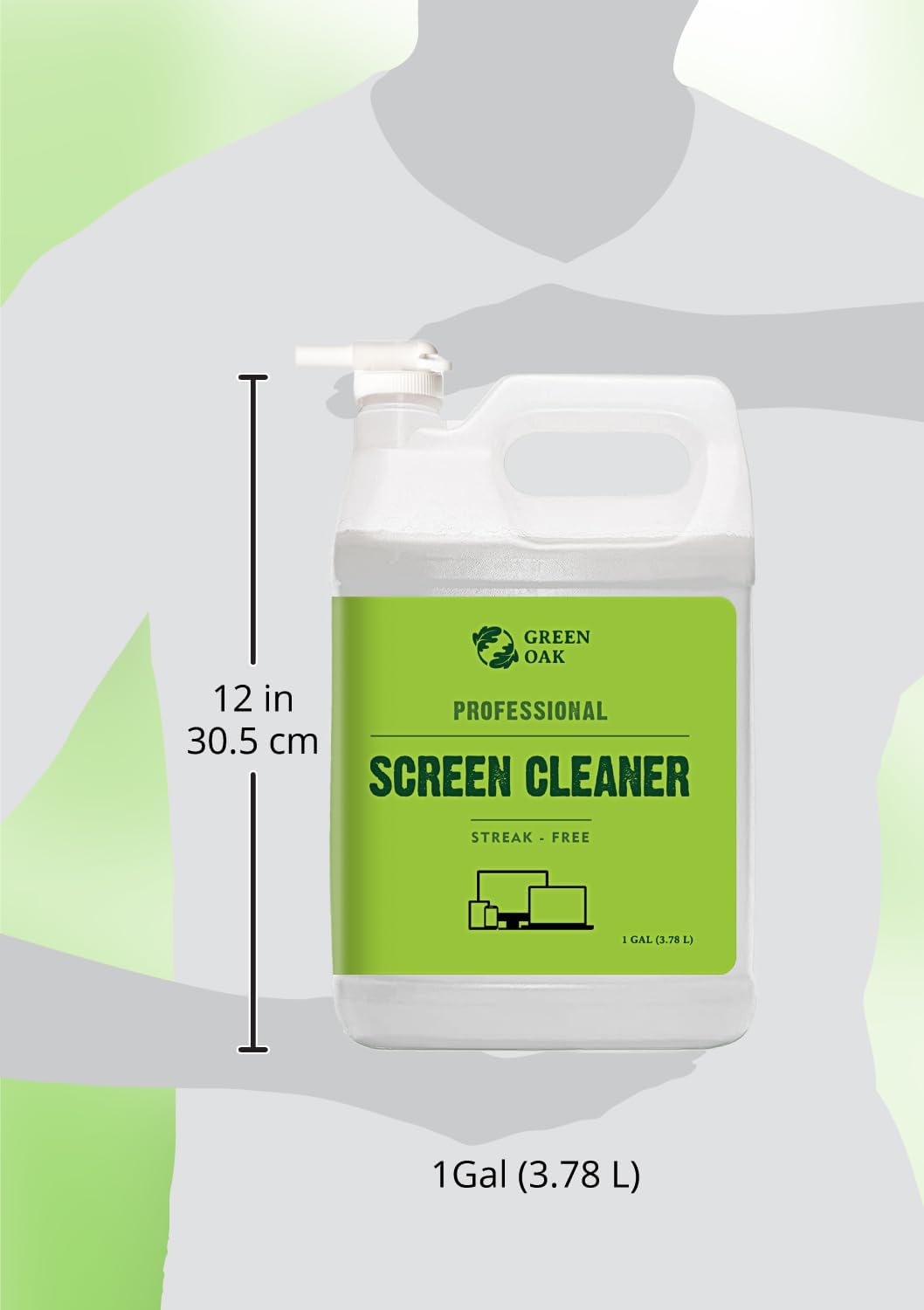 Green Oak Screen Cleaner Refill 1 Gallon