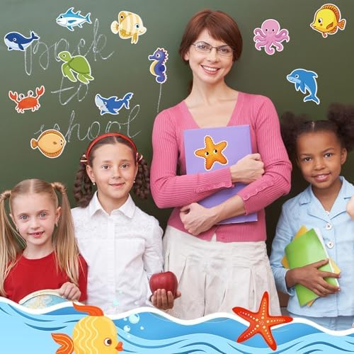 Zhanmai 60 Pack Ocean Animal Sticky Notes Set
