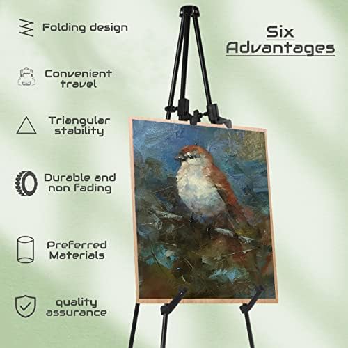 Thickened 63 Inch White Easel Stand for Display