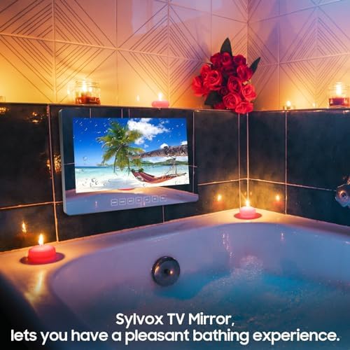 SYLVOX 19 Inch Smart TV Magic Mirror Waterproof