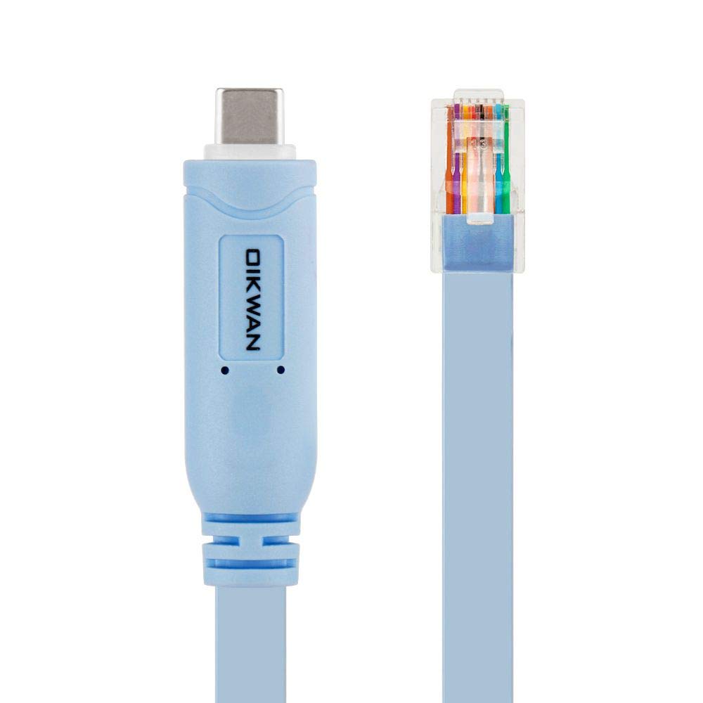 OIKWAN 10ft USB-C to RJ45 Console Adapter Cable