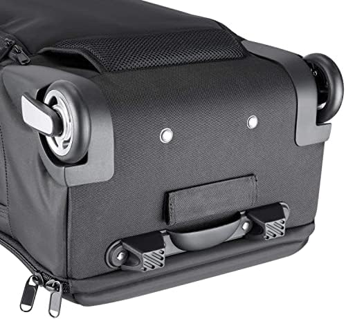 Wheeled Camera Backpack 20 with Telescoping Handle and Detachable Compartments