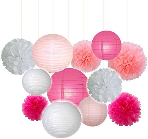 Fascola 12 Piece Paper Craft Decor Set