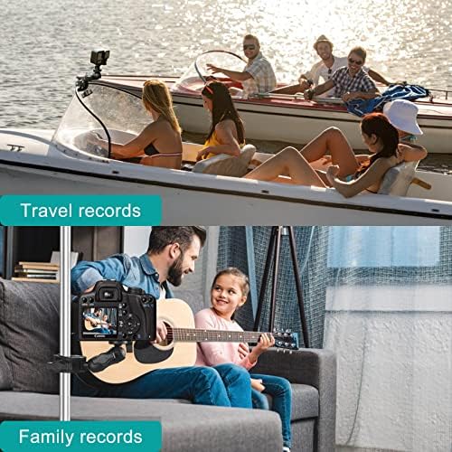 Super Double Clamp Camera Mount with Rotatable Adapter
