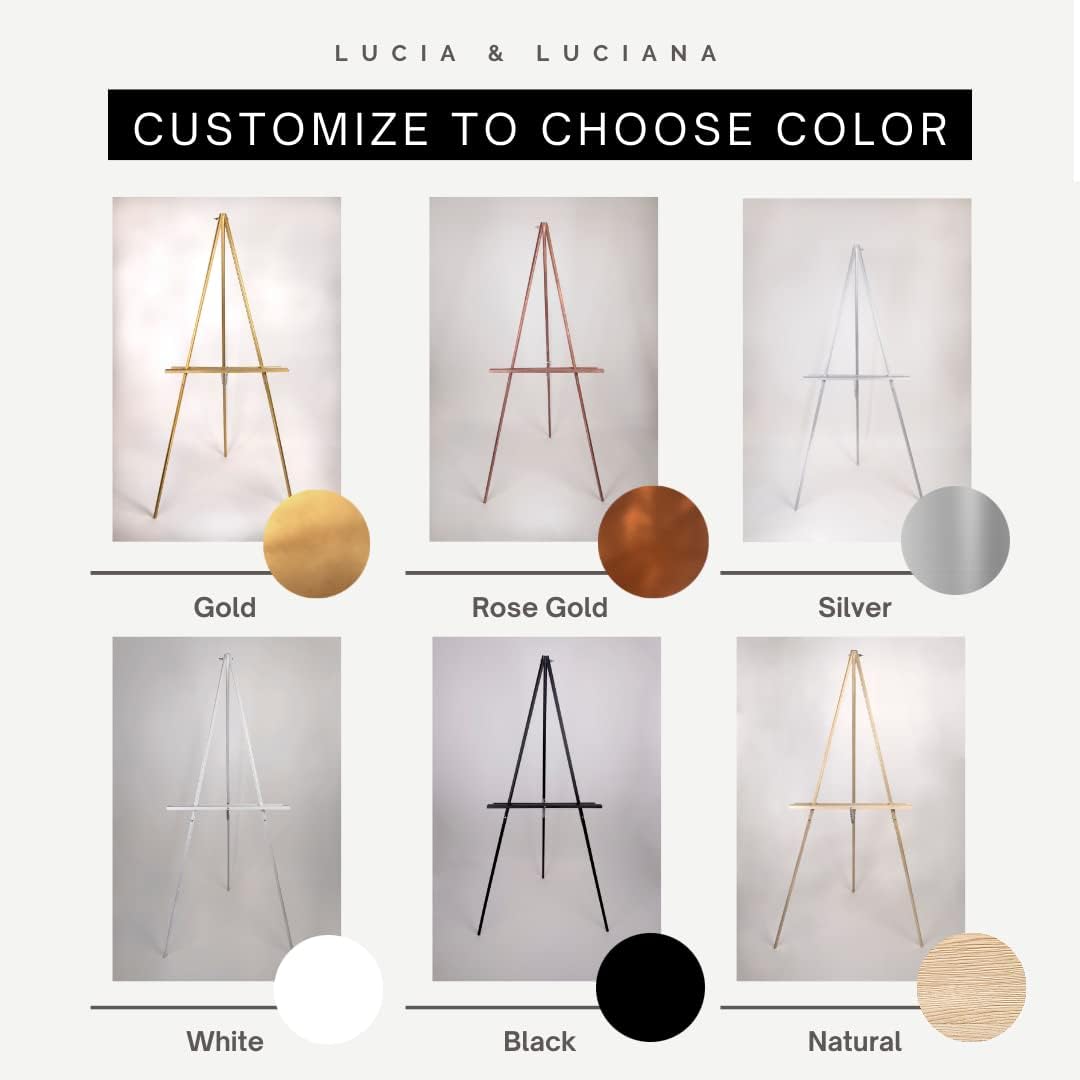 Large Wedding Easel for Welcome Sign Display