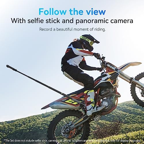 TELESIN 360 Dual Ball Clamp Mount for GoPro and Action Cameras