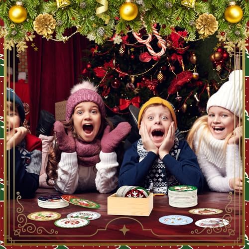 Harloon 120 Pcs 3 Inch Christmas Cutouts with 60 Styles