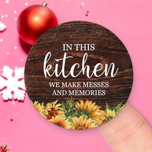 3 Inch Round Label Stickers 100pcs for Kitchen Quotes Seals