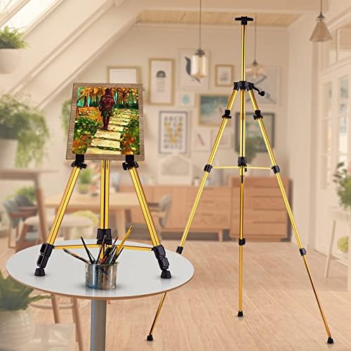 Art Painting Display Easel Stand Aluminum Alloy Adjustable Art Tripod