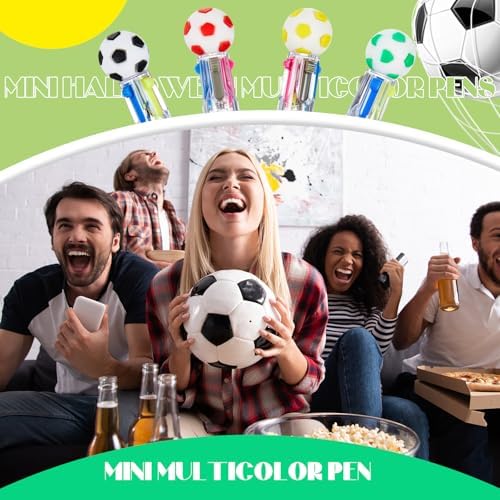 Kosiz 24 Pack Soccer Themed Multicolor Pens