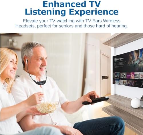TV Ears Long Range Digital Wireless Headset System 1 Pair