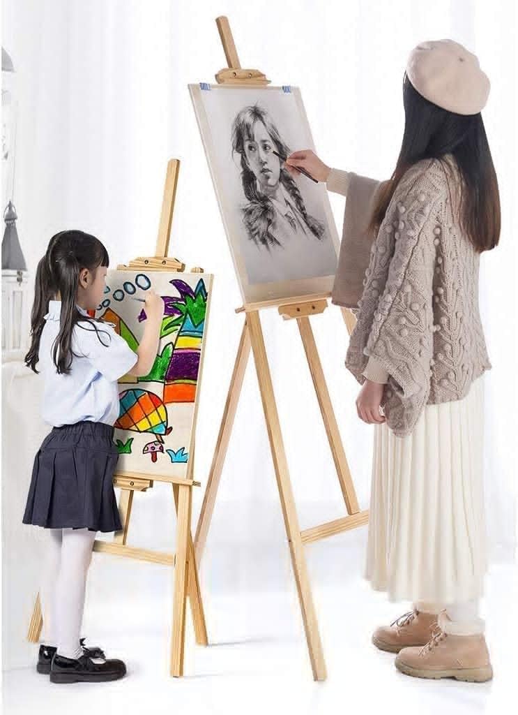 Adjustable Height Easel for Art and Poster Display