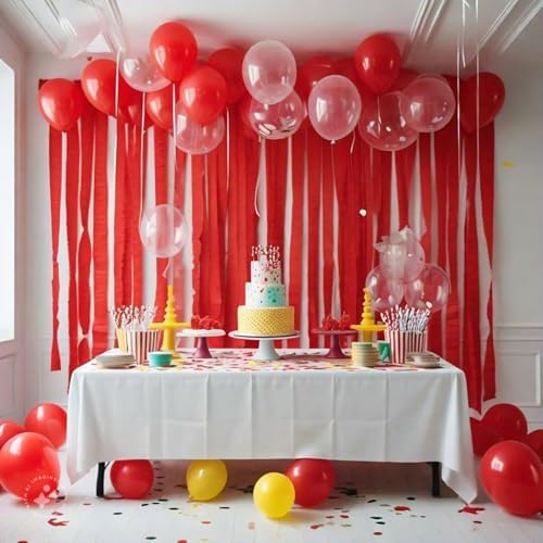 Captain Decor 4 Red Streamers 382 FT Pack