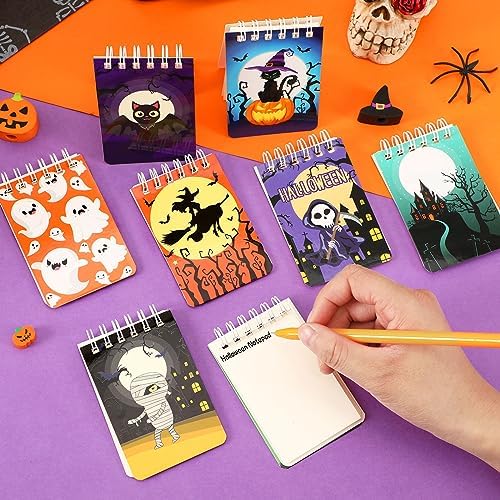 MARFOREVER 24 Pcs Halloween Notepads Set