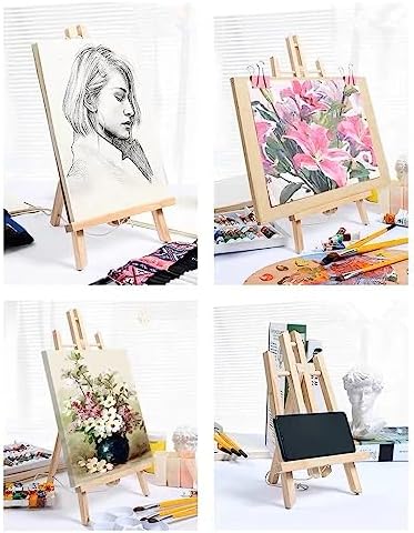 3pcs 118 Inch Wood Easels for Kids and Painting