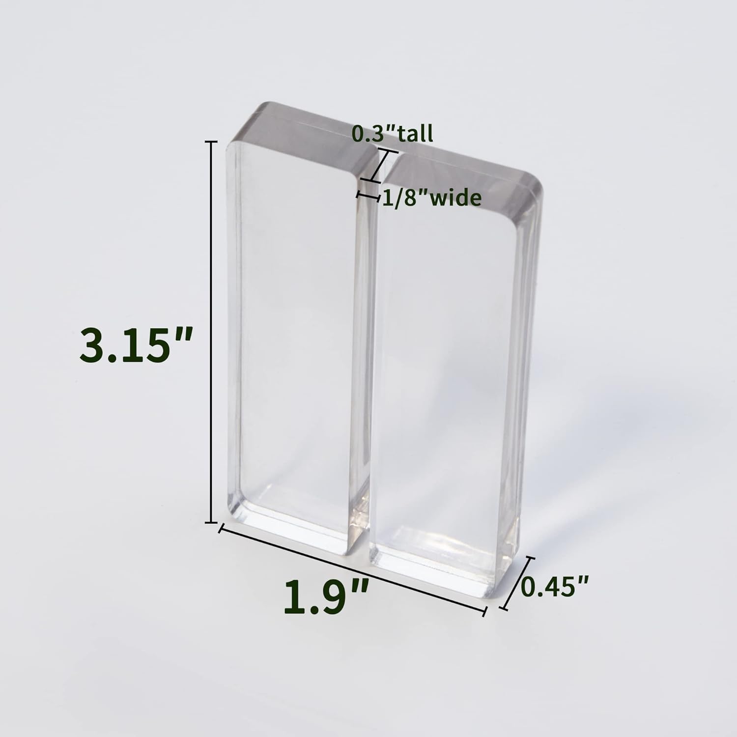 10 Piece Acrylic Name Card Holder Clear Sign Display Stand