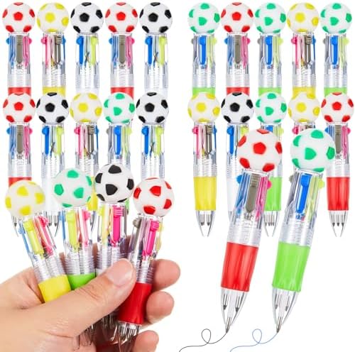 Kosiz 24 Pack Soccer Themed Multicolor Pens
