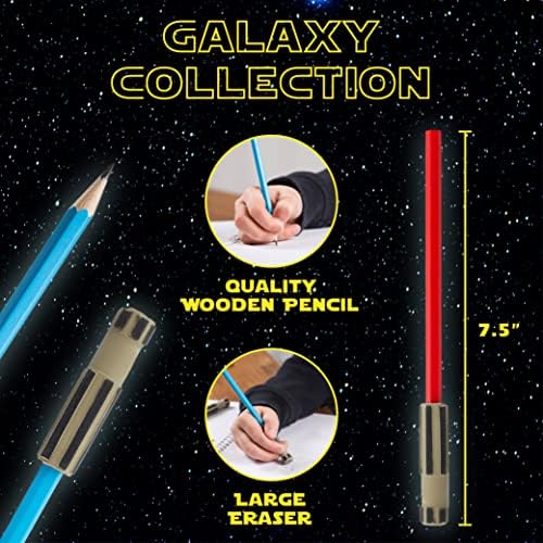 L Lifetime Light Saber Pencils with 3D Eraser