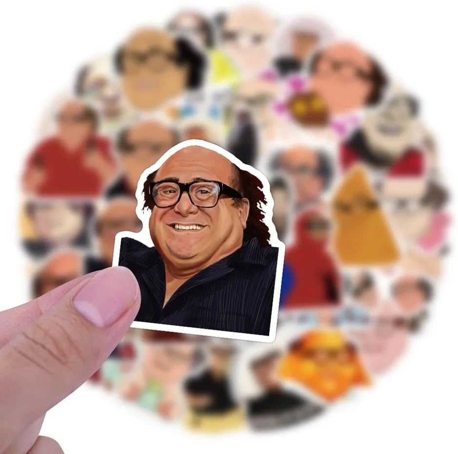 FRANKdesigns 50 Piece Danny DeVito Sticker Pack