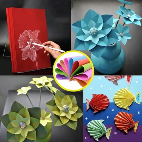 Baisunt 20 Sheets Red and Dark Green Cardstock for Christmas DIY Crafts