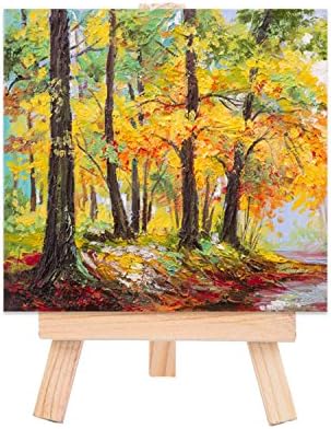 eBoot 24 Pack Mini Wood Display Easel 5 Inch