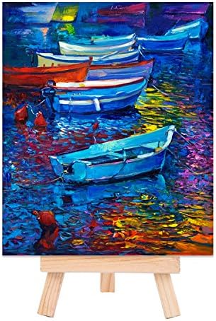 eBoot 24 Pack Mini Wood Display Easel 5 Inch