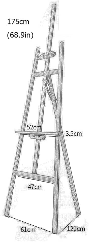 Adjustable Height Easel for Art and Poster Display