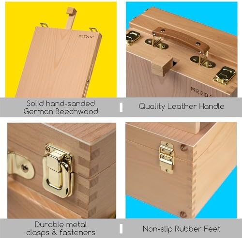 MEEDEN Large Tabletop Easel Sketchbox for Artists