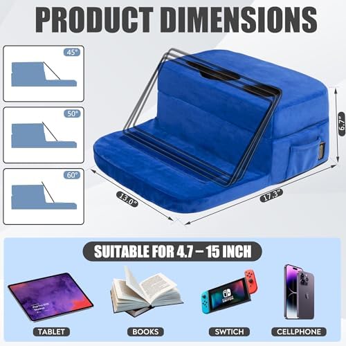 Couch Cup Holder Tray Pillow - Bed Sofa RV Car Compatible