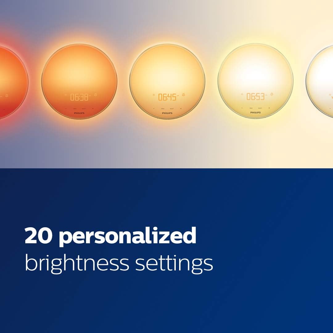 Philips SmartSleep Wake-up Light with Sunset Sunrise and 5 Sounds