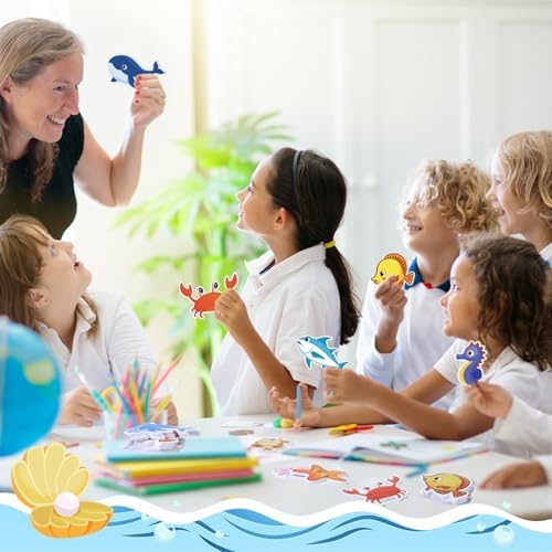 Zhanmai 60 Pack Ocean Animal Sticky Notes Set