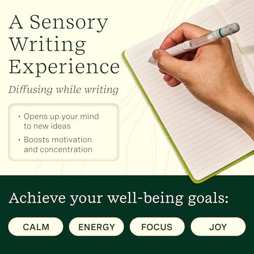 Lifelines Pen Diffuser Set 4 Pack Black Ballpoint Pens with Scented Essential Oils