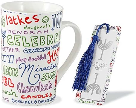 Zion Judaica 6 Pack Chanukah Mugs Gift Set