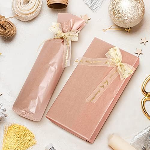 Naler 60 Sheet Champagne Tissue Paper Rose Gold for Gift Wrapping